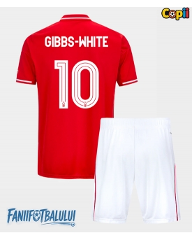 Nottingham Forest Morgan Gibbs-White #10 Echipament de Fotbal Replică 2025-26 Copii Acasa (+ Șorturi)
